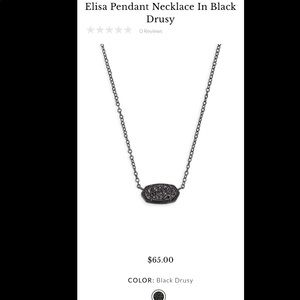 black kendra scott drusy necklace!!